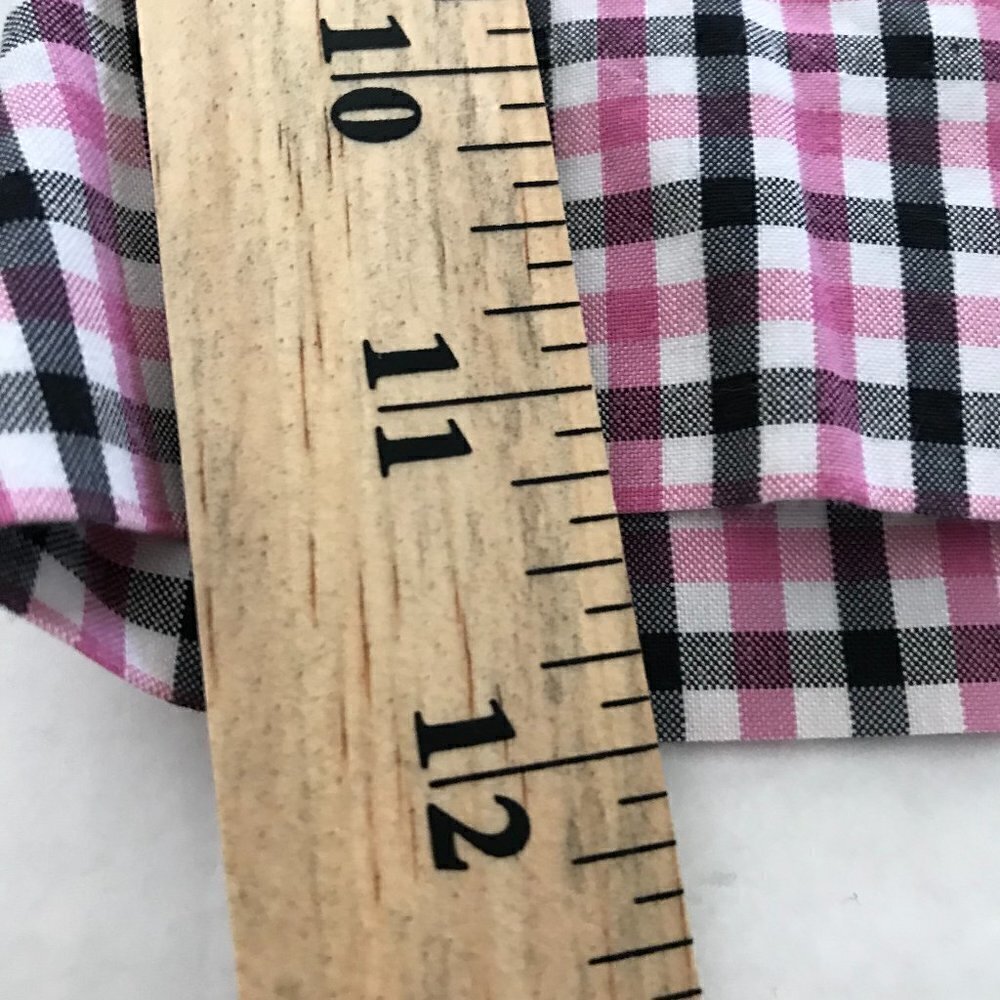 NWOT - Jones New York Sport Stretch Pink Plaid Check Bermuda Shorts - Picture 13 of 14